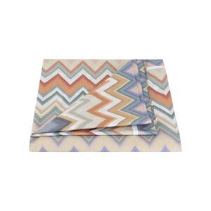 Missoni Zigzag Pattern Europen King Flat Sheet Multi Unisex-Adult